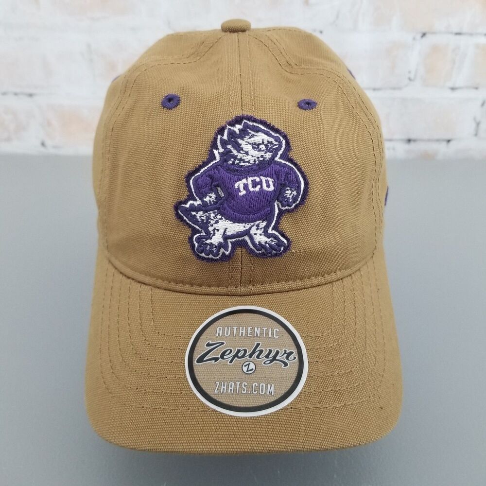 NWT Zephyr Texas Christian University Strapback Hat/Cap Unstructured Canvas